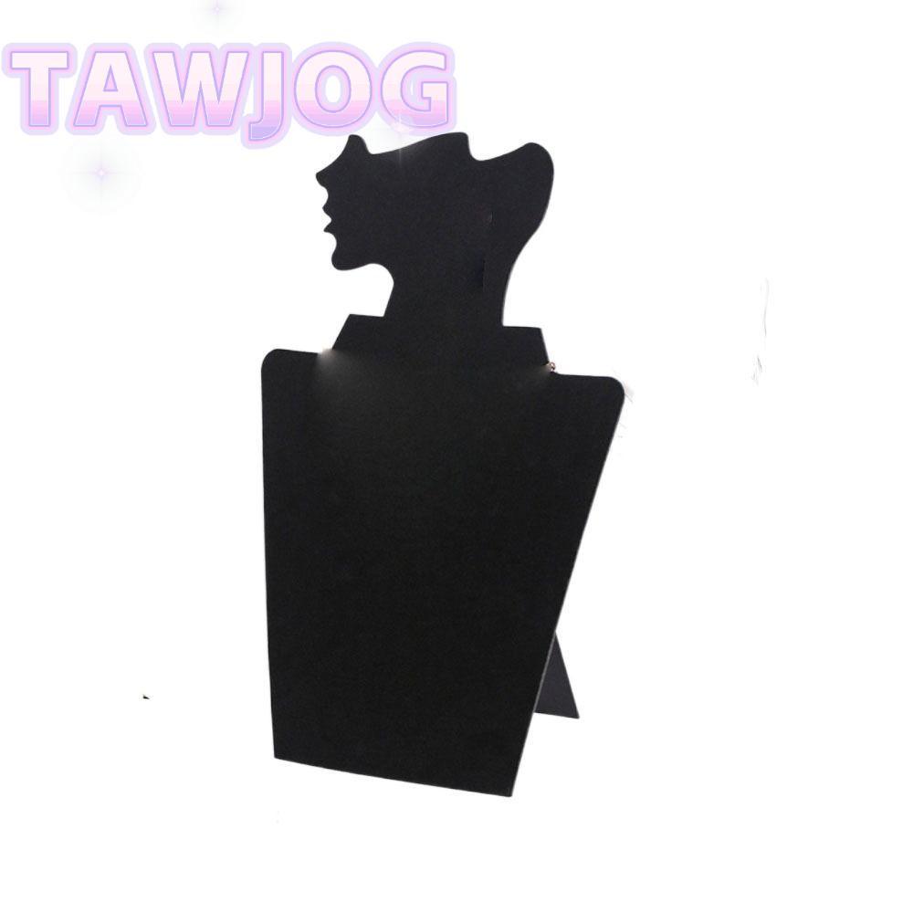 TAWJOG Đế trưng bày trang sức hình nộm, Giá đỡ đồ trang sức bằng vải độc đáo, Đầu bán thân Chân dung