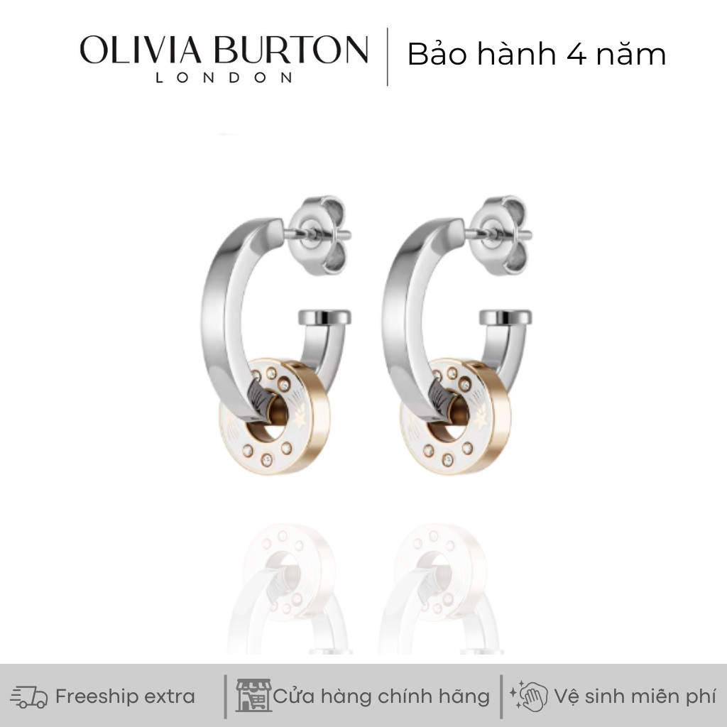 Khuyên tai Olivia Burton Shooting Star màu bạc