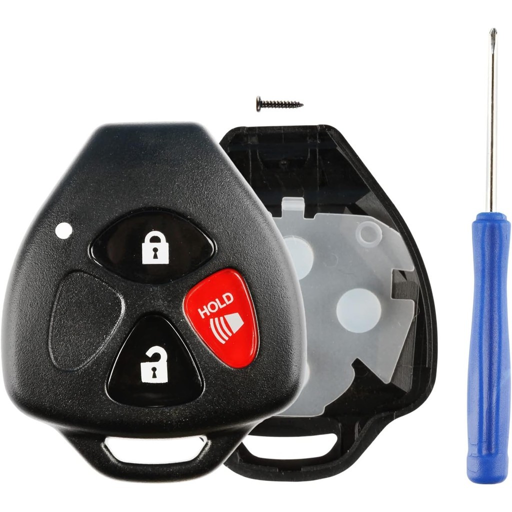 Bộ vỏ chìa khóa điều khiển từ xa Vỏ 3btn cho Toyota Scion Pontiac (HYQ12BBY, GQ4-29T, MOZB41TG)