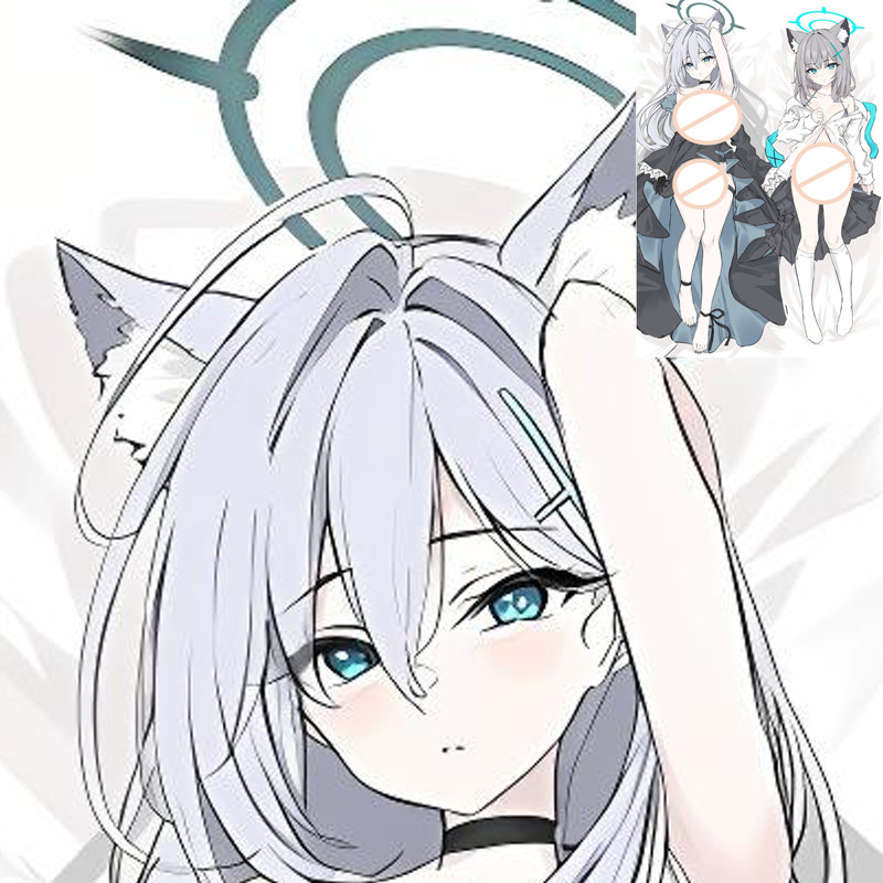 Dakimakura Blue Archive Sunaokami Shiroko Gối In Hai Mặt Anime Vỏ Gối