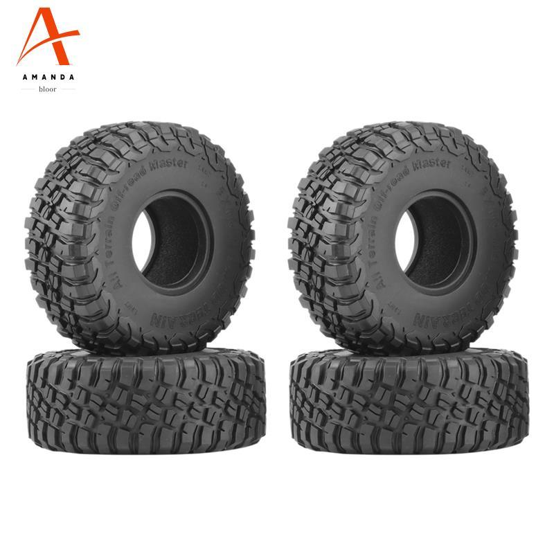 4 120MM 1.9 Lốp Cao Su Lốp Bánh Xe Cho 1 / 10 RC Xe Bánh Xích SCX10 90046 AXI03007 TRX4 D90 CC01
