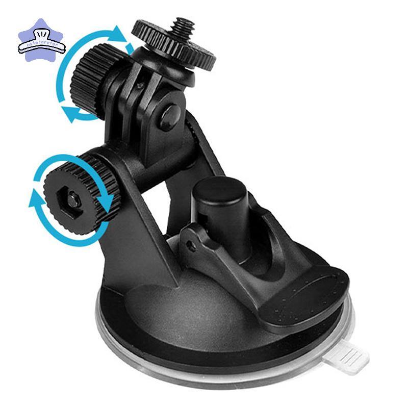 [estereryfor] Camera hành động Giá đỡ cốc hút Mini Kính chắn gió ô tô Giá đỡ máy ảnh Xoay 360 độ Phụ