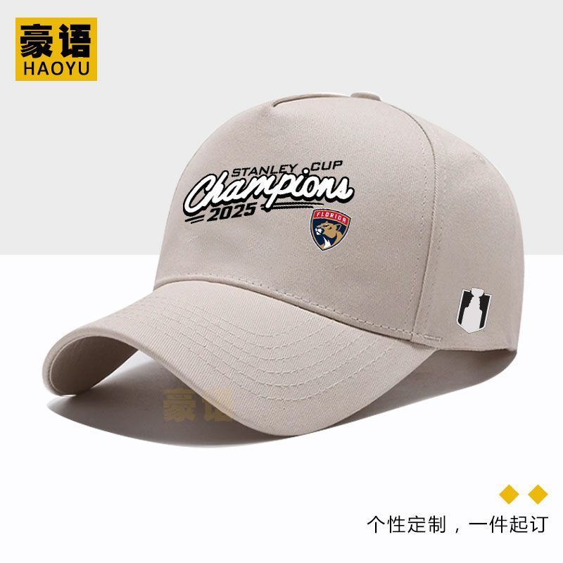 Mũ bóng chày Florida Panthers với logo đội vô địch NHL, phù hợp nam nữ