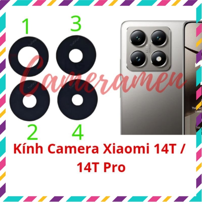 Kính Camera Xiaomi 14T / 14T Pro ( Sẵn Hàng )