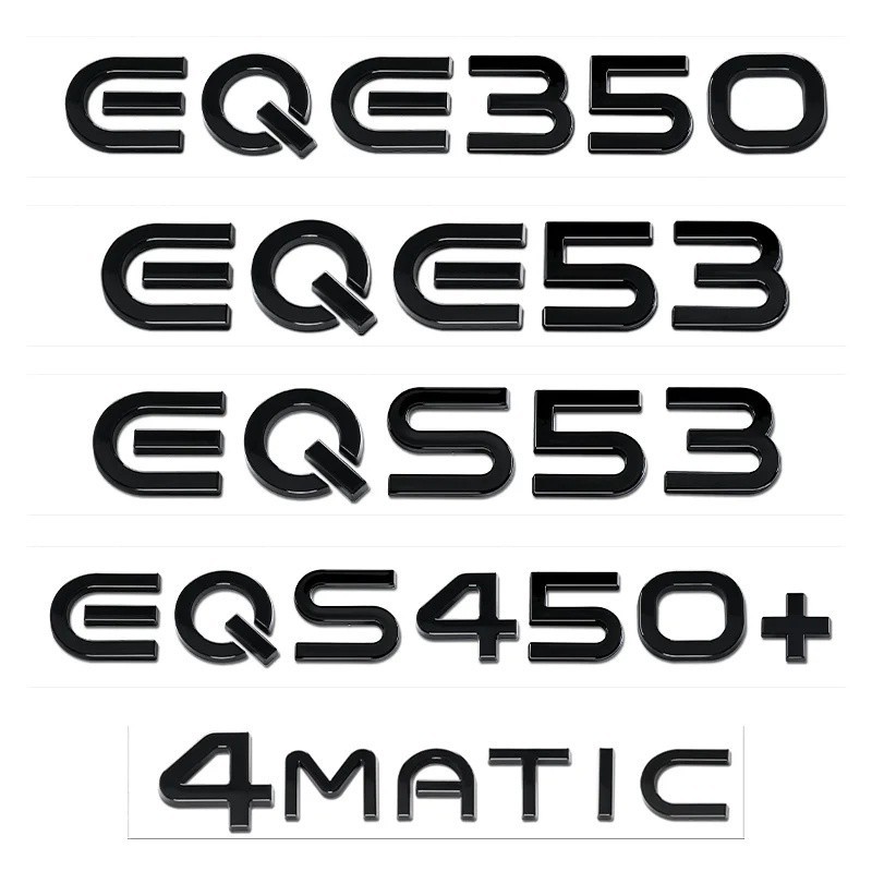 Màu Đen Bạc Thân Chữ Cho Xe Mercedes Benz Năng Lượng Mới EQA260 EQB300 EQC350 EQS450 + EQE350 EQE53 