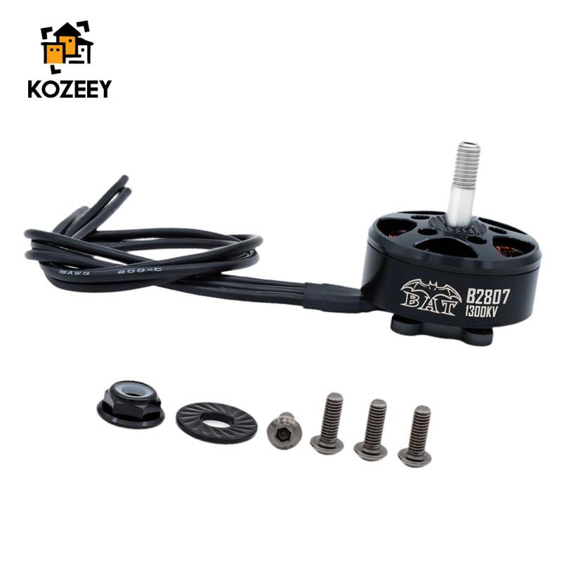 Động cơ không chổi than 1300kv Hiệu suất cao với vít và đai ốc B2807 Trục hợp kim cho máy bay Drone 