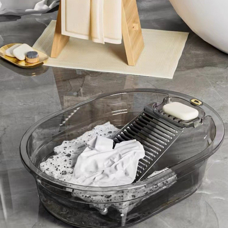 Bồn Giặt Có Chậu Rửa Tích Hợp Hộ Gia Đình Lớn Bồn Nhựa Đa Năng Bồn Giặt Giặt Giặt Dày Bồn Tắm Lớn FW