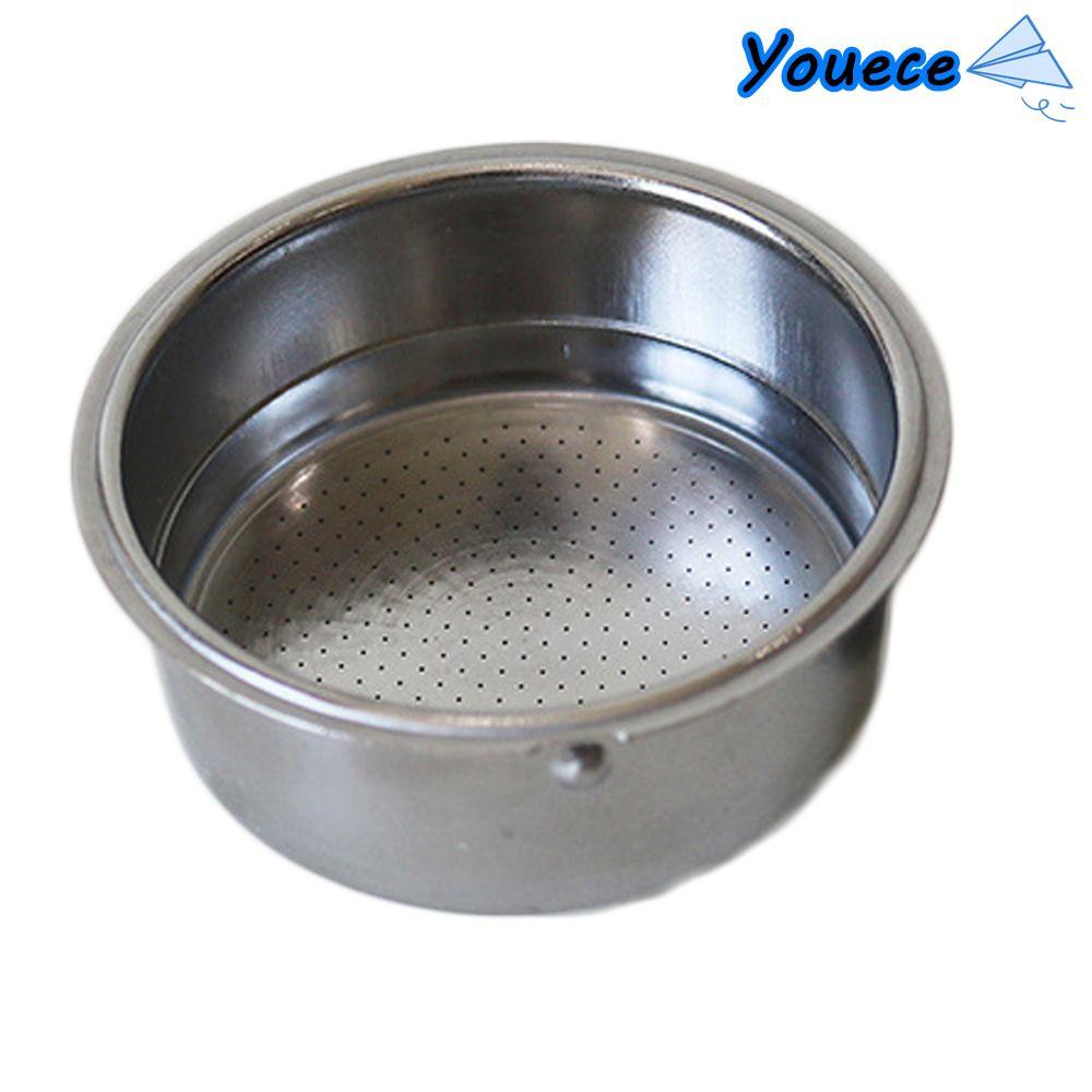 Bộ lọc cà phê bằng thép không gỉ YOUCE, cốc đôi 51mm Espresso|Cà phê Portafilter|Cà phê Portafilter 