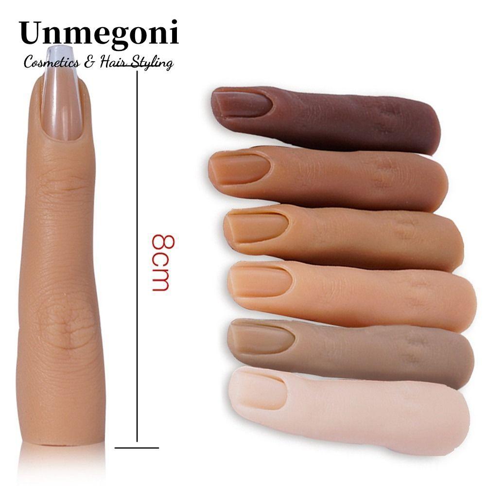 UNMEGONI Ngón tay giả 6 màu Mô hình ngón tay DIY Dụng cụ làm móng tay