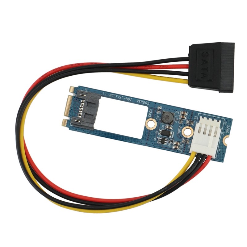 Thẻ chuyển đổi SSD M.2 NGFF sang 7 Pin SATA3 7Pin SATA3.0 cho NGFF 2242 2260 2280 SSD, B