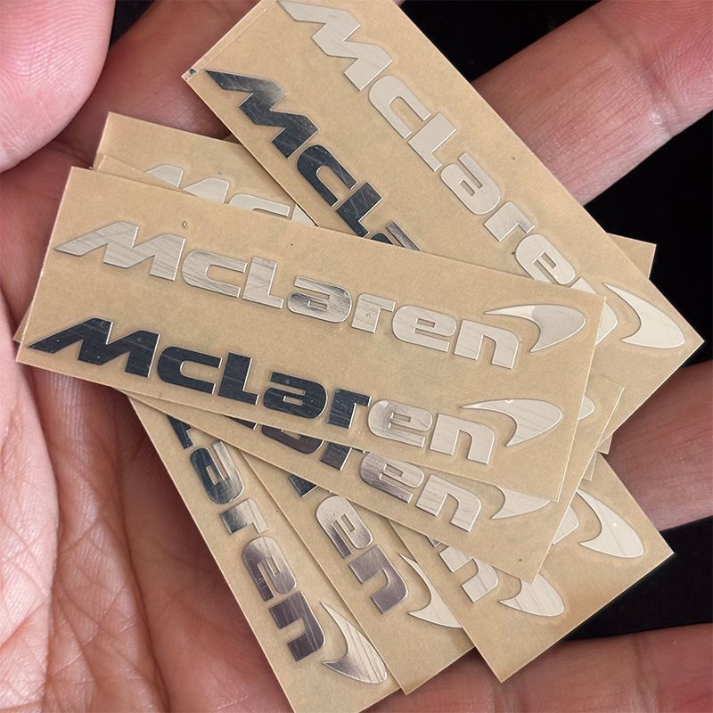 Thích hợp cho Nhãn dán logo ô tô kim loại ba chiều McLaren Logo được sửa đổi Logo độc đáo