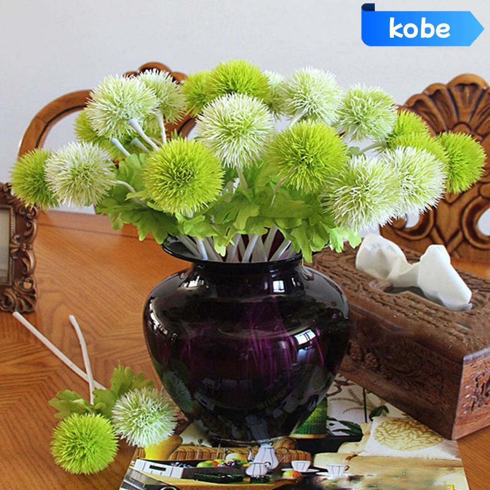 KOBE 5 Chiếc Hoa Bồ Công Anh Lụa Cao Cấp 26cm Trang Trí Cảm Ứng Thật