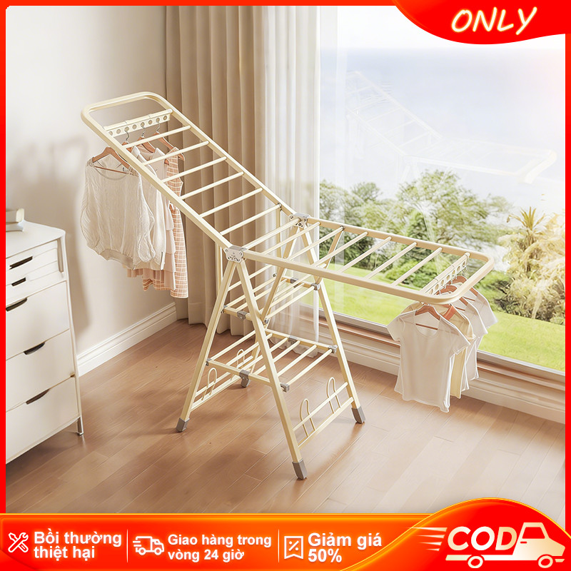 ONLY MALL Xào Đồ Treo Quần Áo Cây Phơi Đồ Gấp Gọn Thông Minh Giá Phơi Quần Áo Gấp Gọn Giá Treo Quần 
