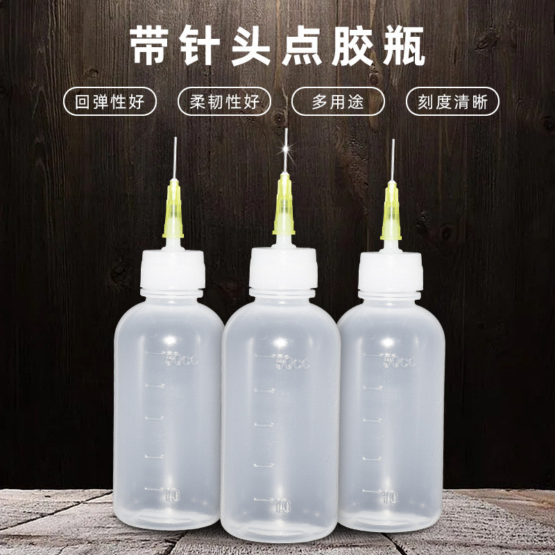 Chai Pha Chế Công Nghiệp Có Kim Pha Chế Nồi Pha Chế Nồi Dầu Nhỏ Chai Nhựa Sắc Nét Chai 50cc