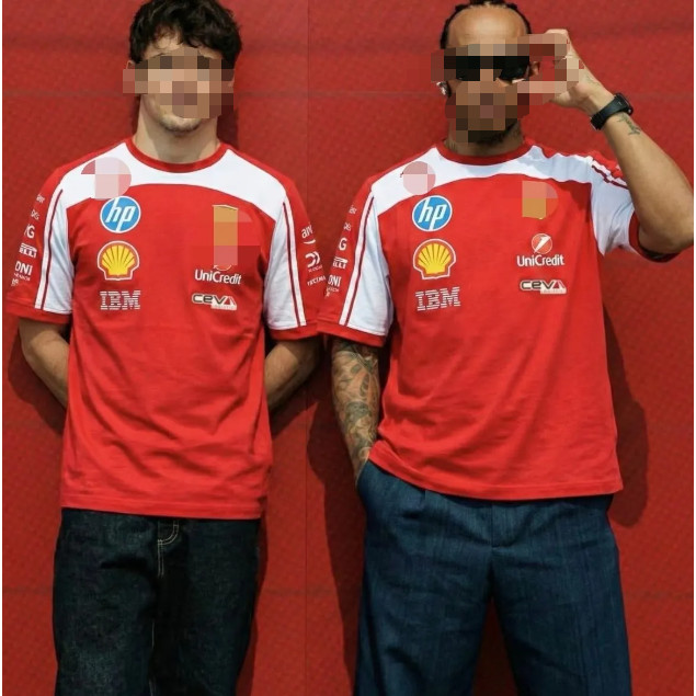 2026 F1 Racing Short-Sleeve Shirt, Lewis, Leclerc, F1 Team Custom Breathable Red T-Shirt