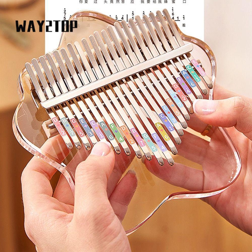 WAY2TOP Mini Thumb Piano, 17 Phím Đồ Chơi Quà Tặng Ngón Tay Cái Piano, Sáng Tạo Nhạc Cụ Marimba Mini