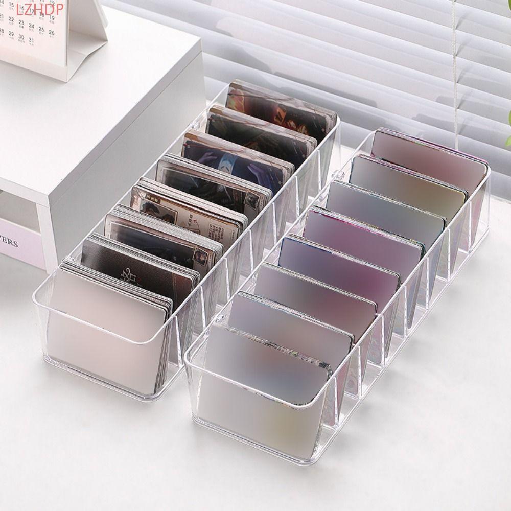 Hộp lưu trữ thẻ LZHDP, Hộp đựng thẻ giao dịch dung lượng cao trong suốt, Bộ chia có thể nhìn thấy di