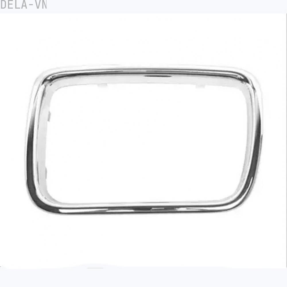 Pair Grill Chrome Trim Cover For BMW For 5 Series For E34 1992-1994 51138148725#DELA