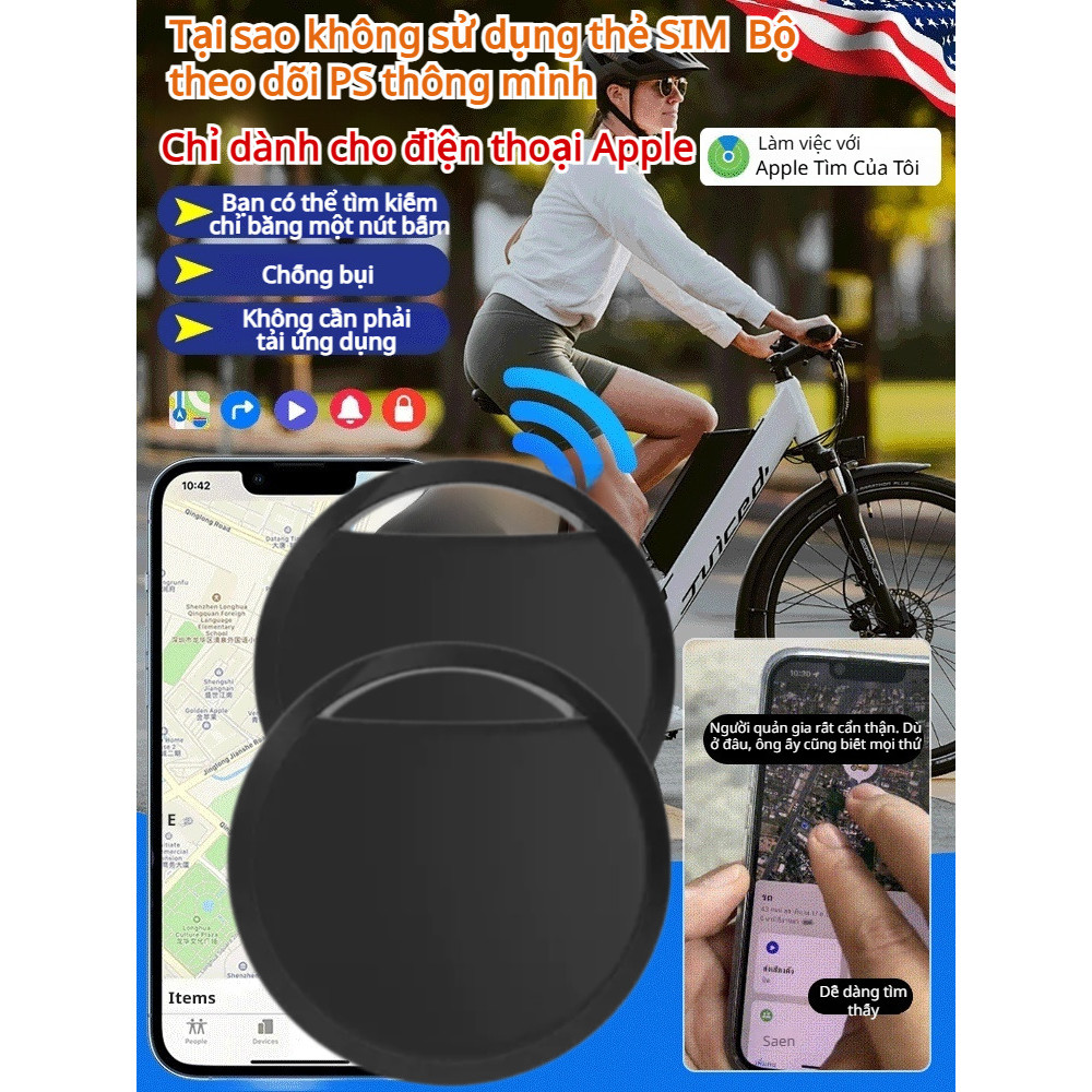 【Không Cần SIM】Thiết Bị Định Vị GPS Thông Minh - GPS Tracker/Theo Dõi Định Vị/Định Vị Xe Máy/Định Vị