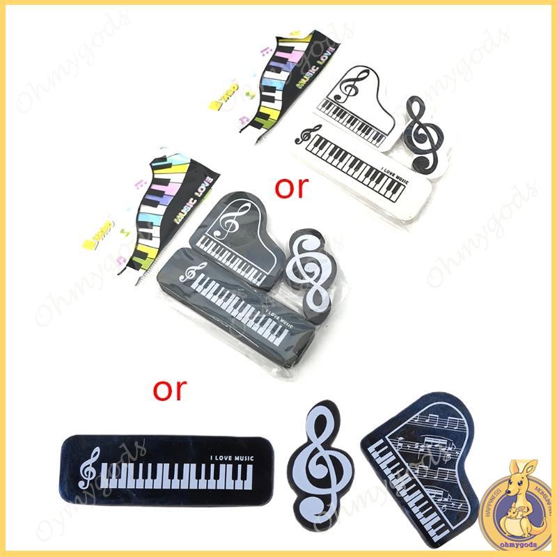 OMG * Piano Music Eraser Pencil Eraser Notes Mini Piano Nhạc cụ tẩy