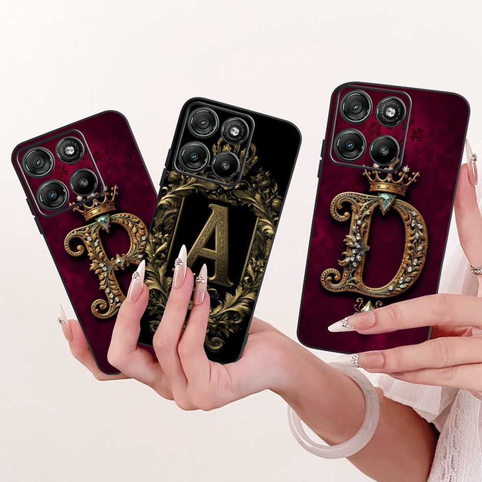 Dành Cho Motorola Moto G17 Ốp Lưng XT2623-2 Bao Thời Trang A Z Chữ Thái Silicon Mềm Cặp Đôi Ốp Lưng 