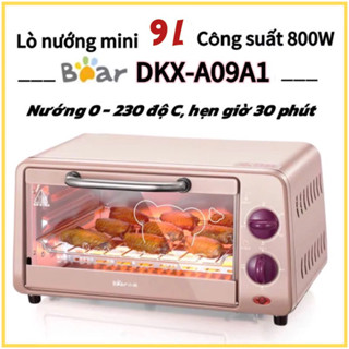 Lò nướng điện Bear DKX-A09A1 dung tích 9L, hẹn giờ 30p công suất 800W BH 12 tháng ..