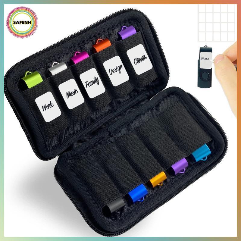 SAFENH USB Flash Drive Ốp Lưng Bảo Quản Hộp Đựng Túi Bảo Quản USB Flash Drive Phụ Kiện Điện Tử Sắp X