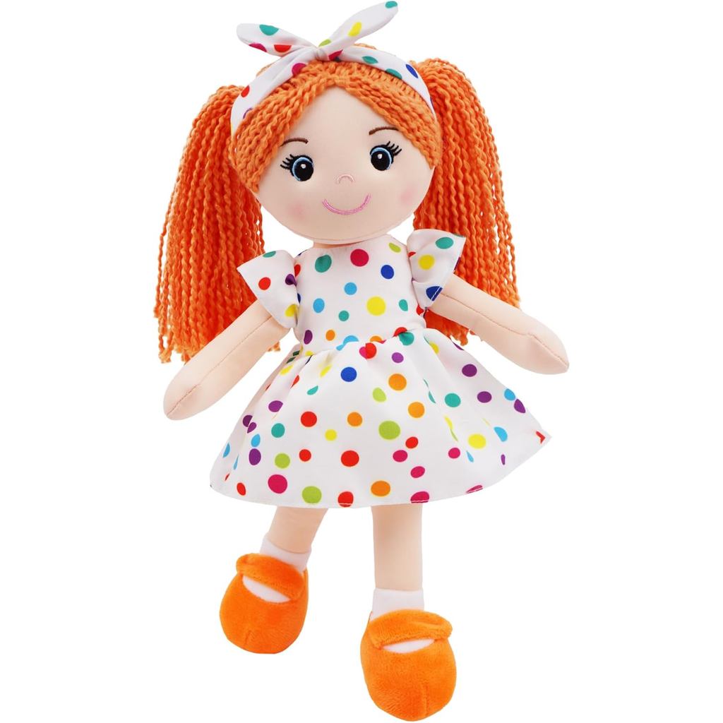 June Garden 14 "Snuggle Cuties Bella - Quà tặng búp bê sang trọng mềm mại cho bé gái - Búp bê Rag có