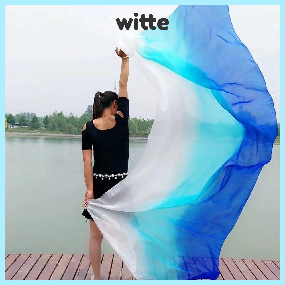 Veil Múa Bụng Witte Màu Gradient, Kết Cấu Nhẹ
