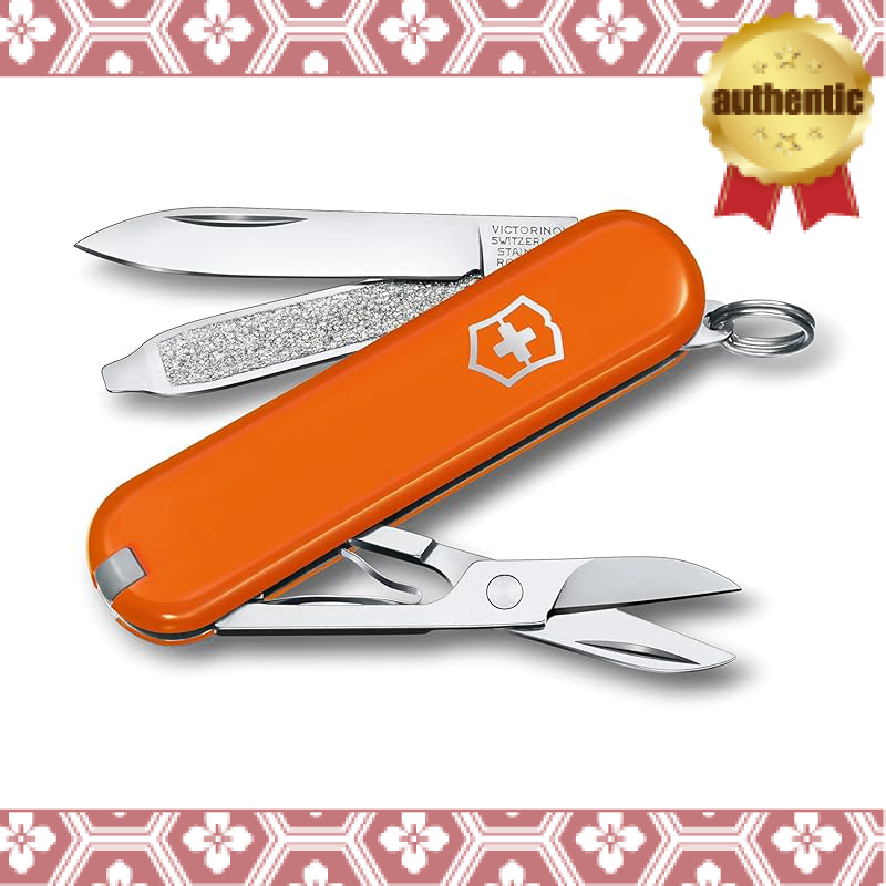 VICTORINOX Classic SD Classic Colors Mango Tango Swiss Army Knife Multi-Functional Knife Emergency P