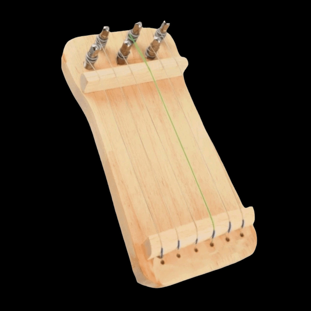 TRANG CHỦ ​Huấn luyện viên ngón tay Guzheng​, Có túi đựng đồ ​6 dây ​Huấn luyện viên ngón tay Zither