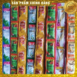 Dây Dầu Gội Sữa Tắm Dầu Xả Các Loại 10–16 Gói, Combo Gói Dùng Thử Hàng Công Ty