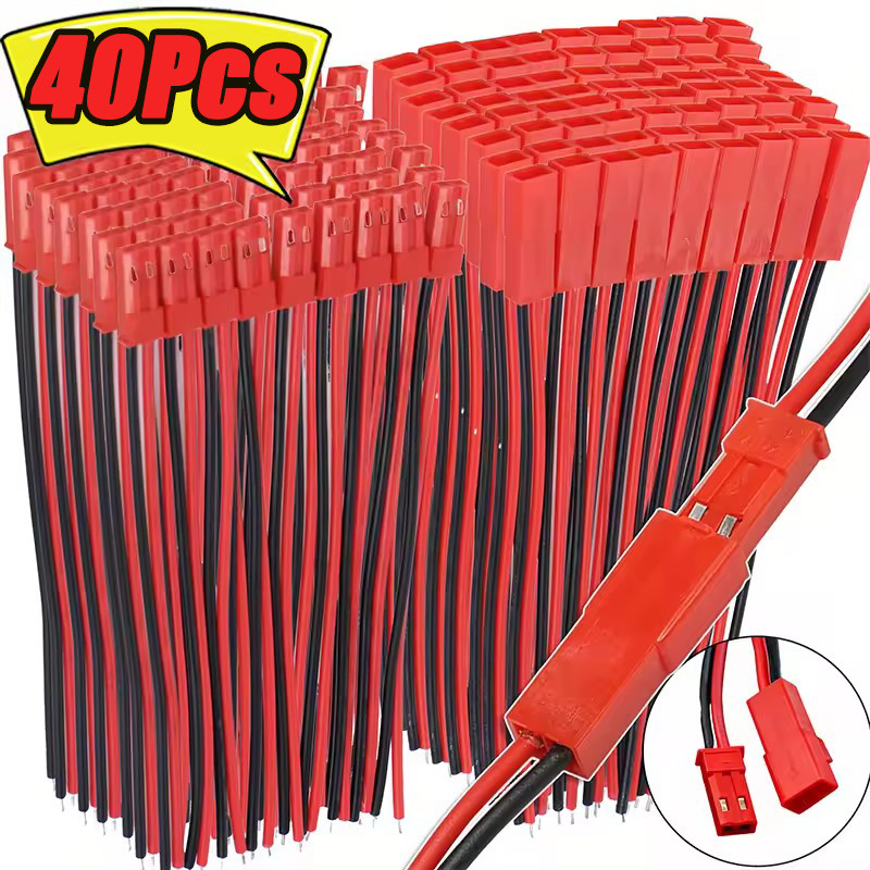 10 / 20 / 40 Chiếc Bền JST 2 Pin Nam Nữ Pitch Siêu Mịn Dây Cho Điện Tử DIY, Bộ Chuyển Đổi Pin |Dải đ