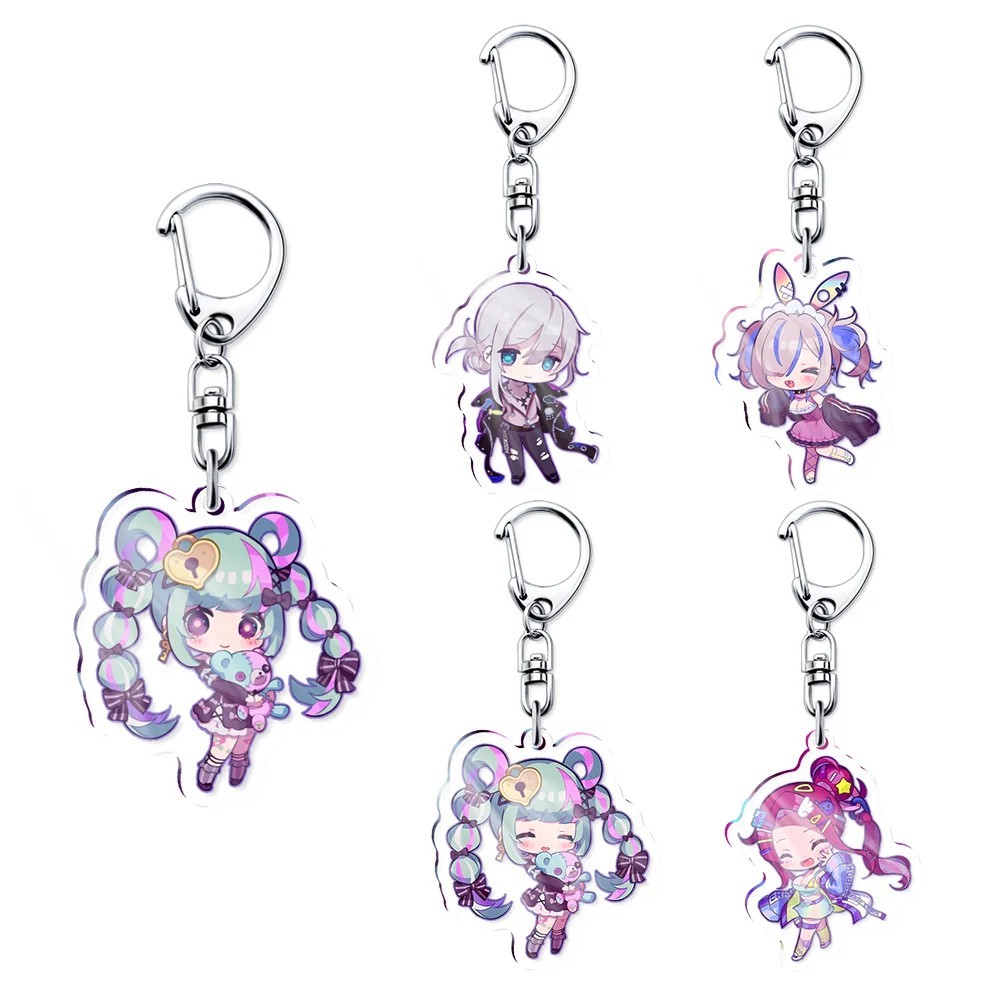Móc khóa Anime Hookah Haze Acrylic Chibi 6cm Toru Sumiki Kokoro Meigetsuin Amu Aigami mô hình mica t