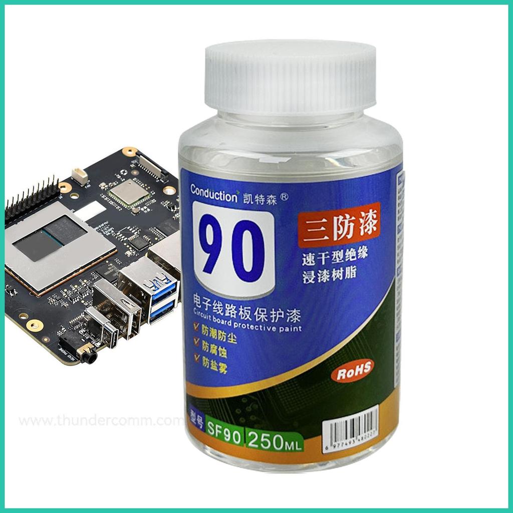 Điện Chống Thấm Nước Trong Suốt Phù Hợp Lớp Phủ Nhanh Khô PCB Varnish Cho Điện Tử PCB Bảng Mạch novp