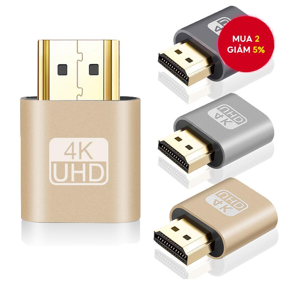Đầu cắm giả HDMI 4K không đầu để khóa card đồ họa hiển thị.