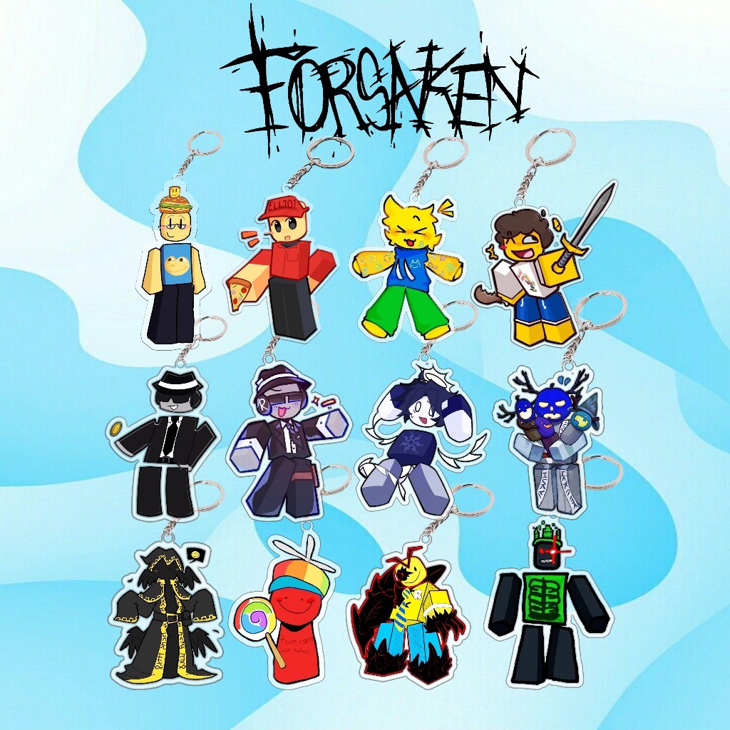 ROBLOX FORSAKEN SURVIVOR & KILLER CHARACTER KEYCHAIN ROBLOX GANCI/ ROBLOX FORSAKEN CHARACTER KEYCHAI