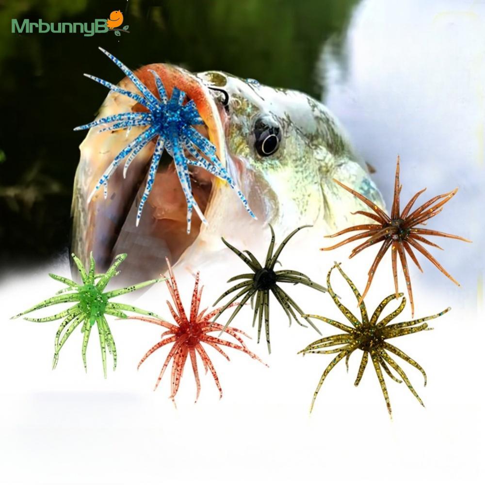 TPR Mềm Cho Mồi Urchin Biển 6cm 1.7g Cho Jig Head Offset Hook Rig Khả Năng Tương Thích