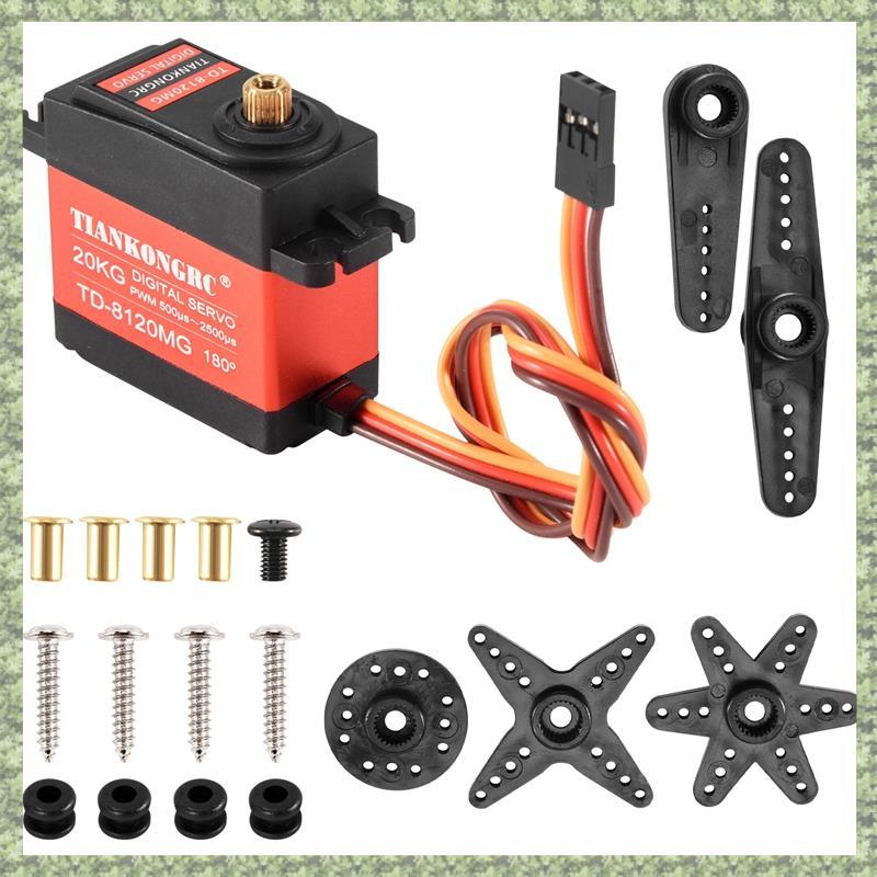 (C Z G L) Td-8120Mg servo kỹ thuật số bánh răng kim loại chống nước với mô-men xoắn cao 20Kg 180 góc