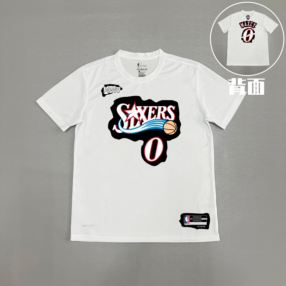 Teresa Marks - Áo Thun Ngắn Tay Khô NhanhPhiladelphia 76ers