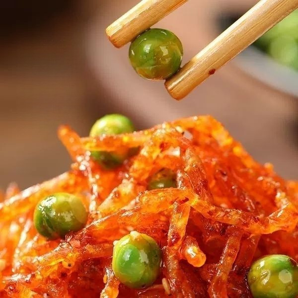 Lụa cay đậu xanh cay dải cay hương vị cay sản phẩm gluten giải khát đồ ăn nhẹ