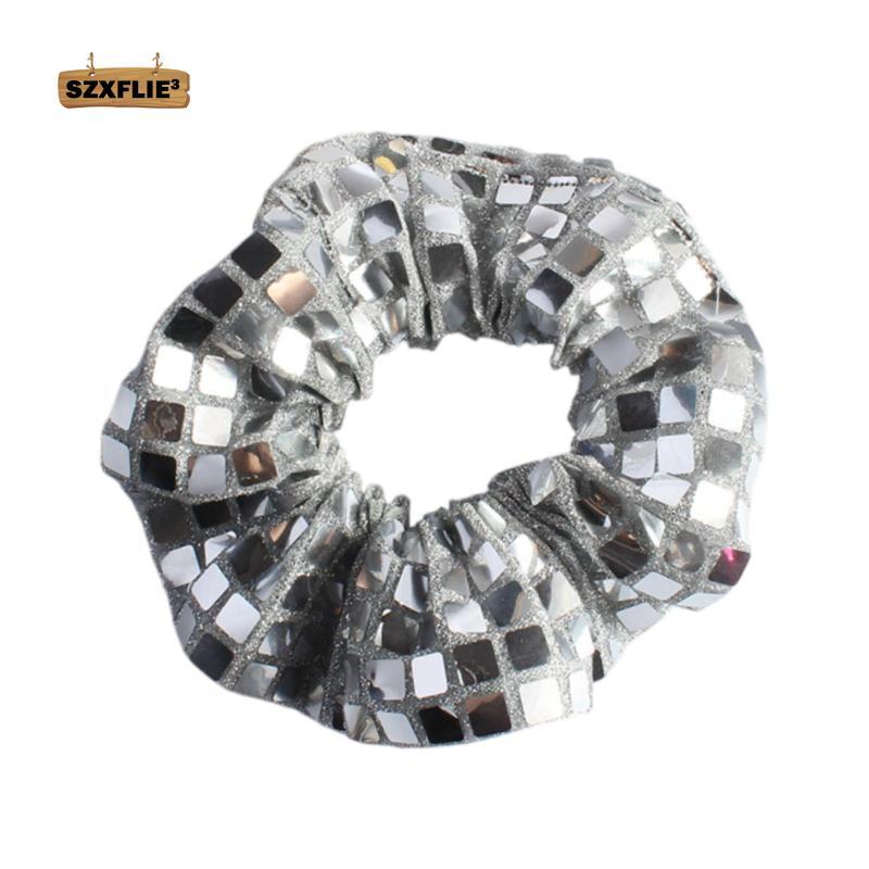 Tóc Scrunchie Cho Nữ 80S 90 Dây Buộc Tóc Thời Trang Sequin Nhẹ