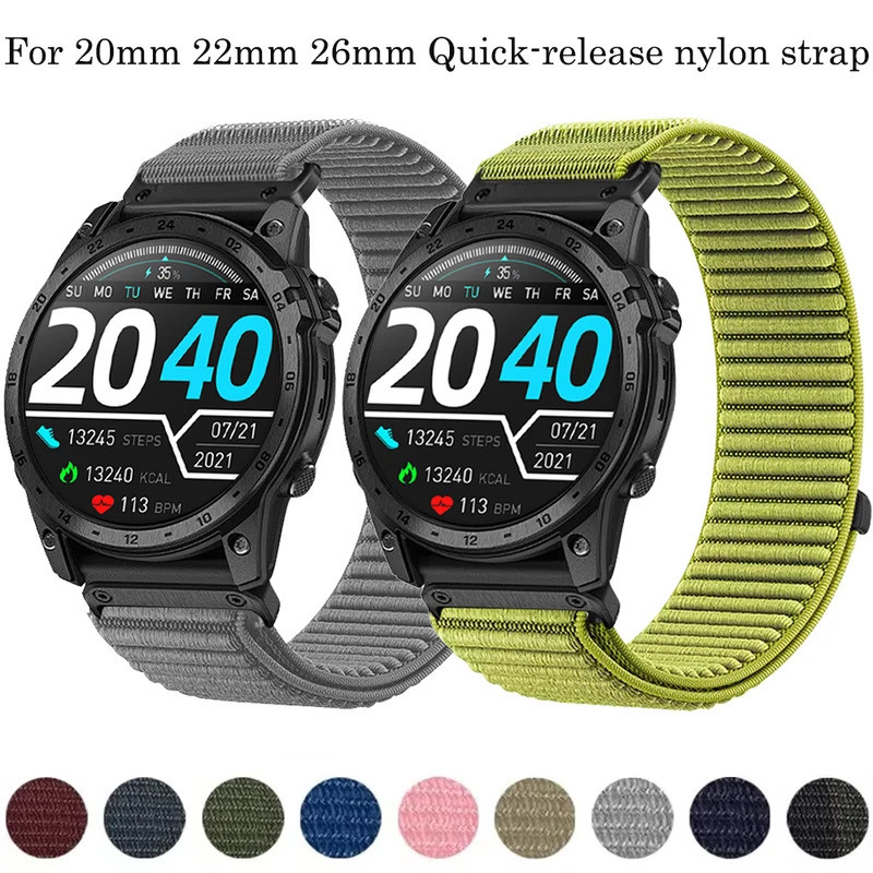 Dây đeo Nylon phát hành nhanh 22 / 26mm cho Coros Vertix 2S 2 Dây đeo cổ tay thể thao cho dây đeo CO