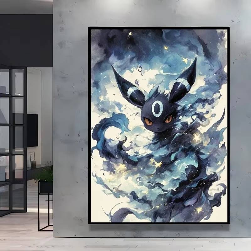 Bán Pokemon Pikachu Eevee Evolution Màu Nước Tranh Canvas Nghệ Thuật Nhà Trang Trí Tường Canvas Post