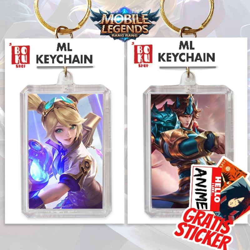 TERBARU)Gantungan kunci Mobile Legends/ganci ML/keychain Mobile Legends/ganci zilong/layla/