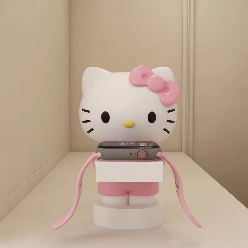 HelloKitty Cat Thích Hợp Apple Watch Huawei Watch Đế Sạc Trang Trí Đế Đồ Trang Trí Sinh Nhật