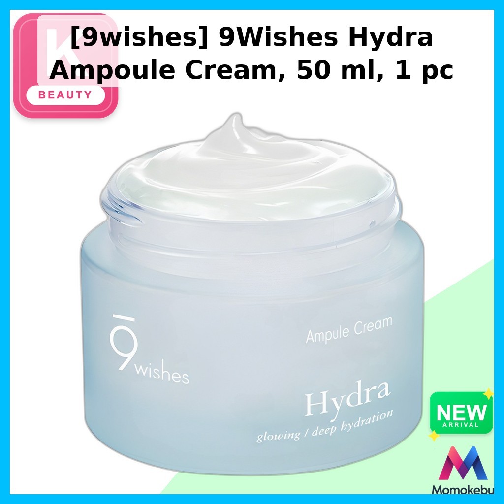 [9wishes] 9Wishes Hydra Ampoule Cream, 50 ml, 1 cái / Kem Ampoule Hàn Quốc / Dewy Finish / Chính hãn