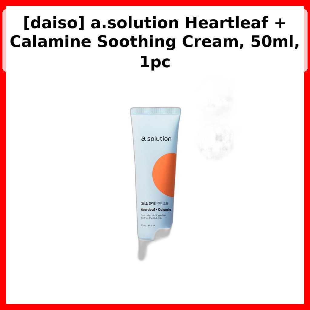 [daiso] a.solution Heartleaf + Calamine Soothing Cream, 50ml, 1pc / Kem Hàn Quốc / Giảm Độ Đỏ của DA