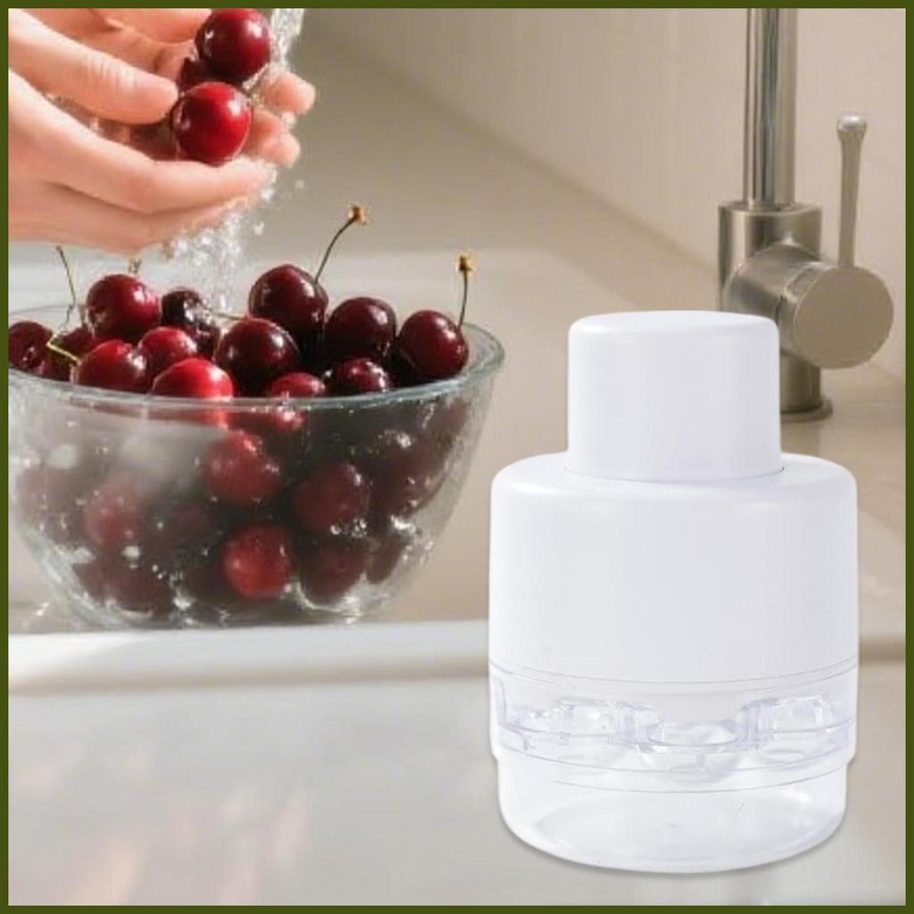 Cherry Depitter Tool 7 lỗ Cherry Core Seeder Pitting Tool 7 lỗ Fruit Corer với Splatter Protector Qu