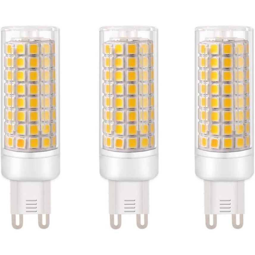Bóng đèn LED G9 G9 Bi-Pin Base 9W (Tương đương với Thay thế Halogen 100W) Đèn ngô LED 3000K màu trắn